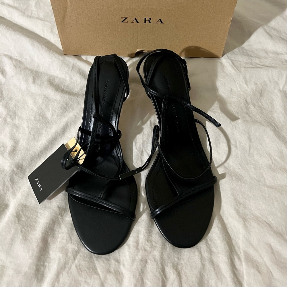Zara Heeled Strap Sandals